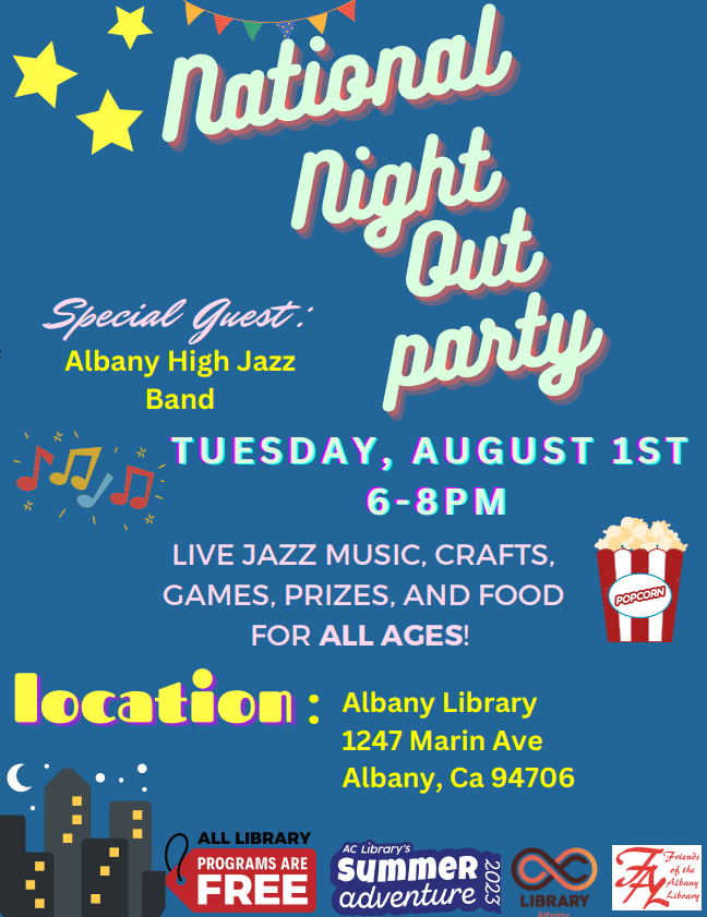 National Night Out Party at the Albany Library