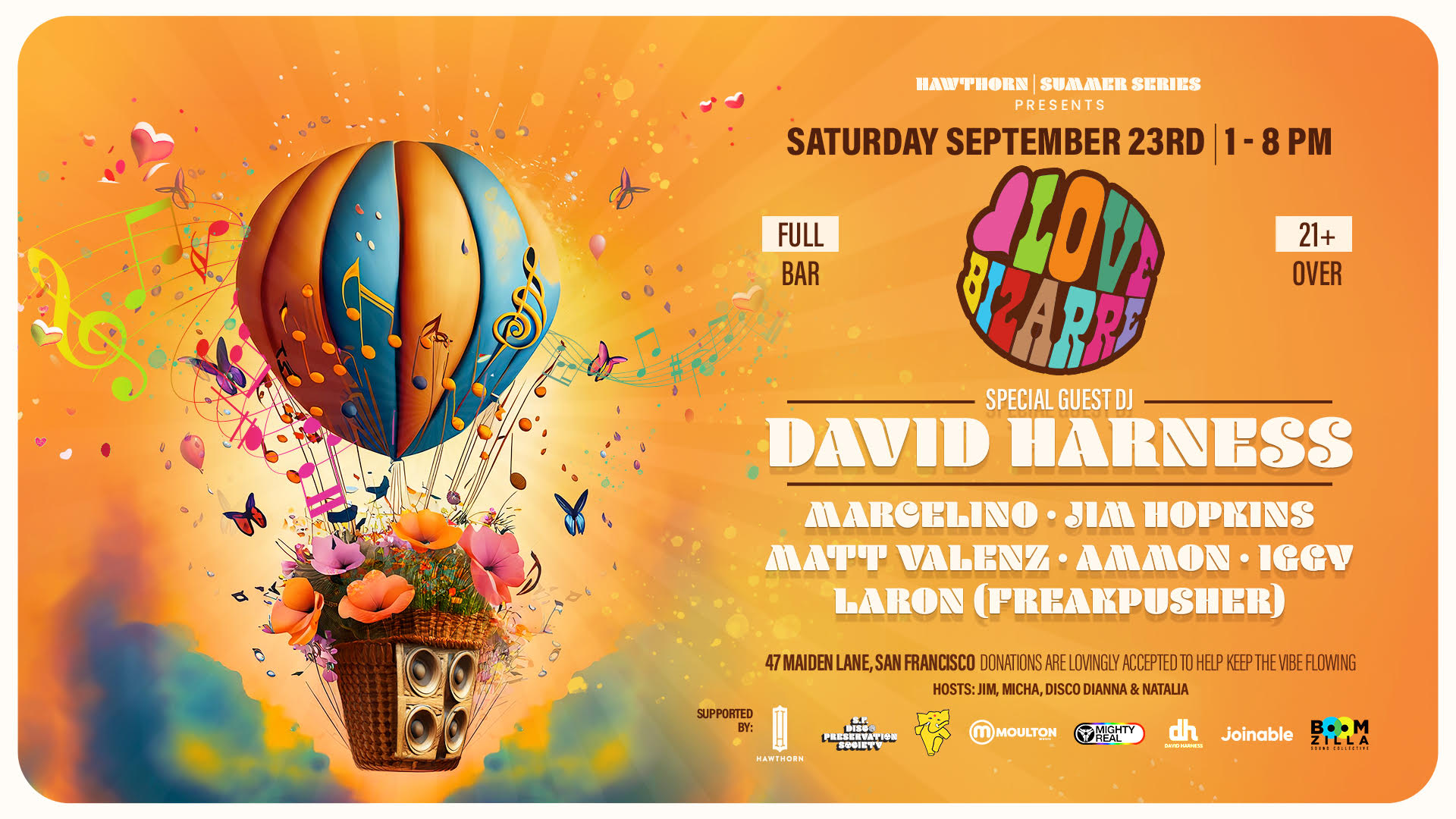 SF's Maiden Lane Street Party w/ Love Bizarre (21+)