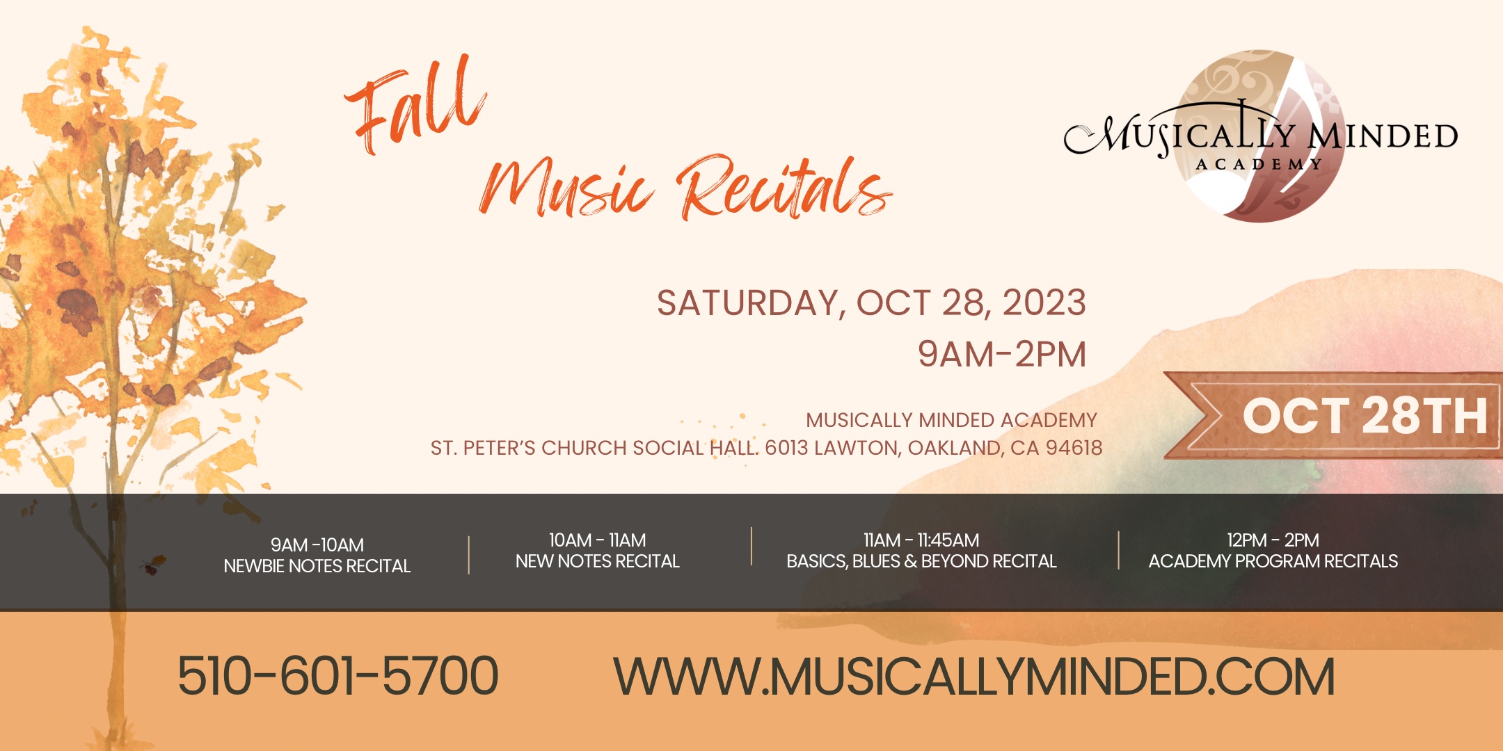 Fall Halloween Concerts (Oakland)