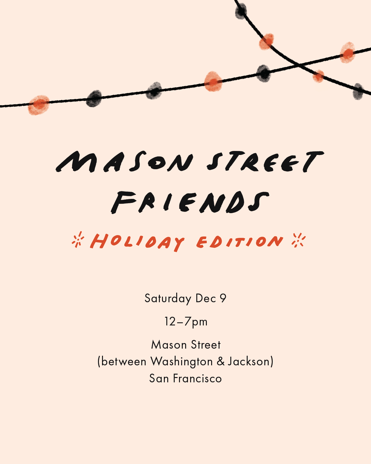 SF's "Mason Street Friends" Holiday Block Party (2023)