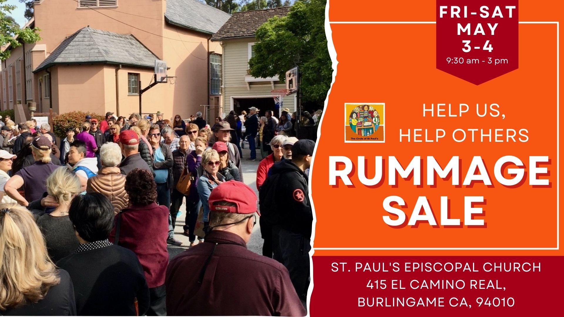 The Circle of St Paul's Huge Two Day Rummage Sale in Burlingame (May 34)
