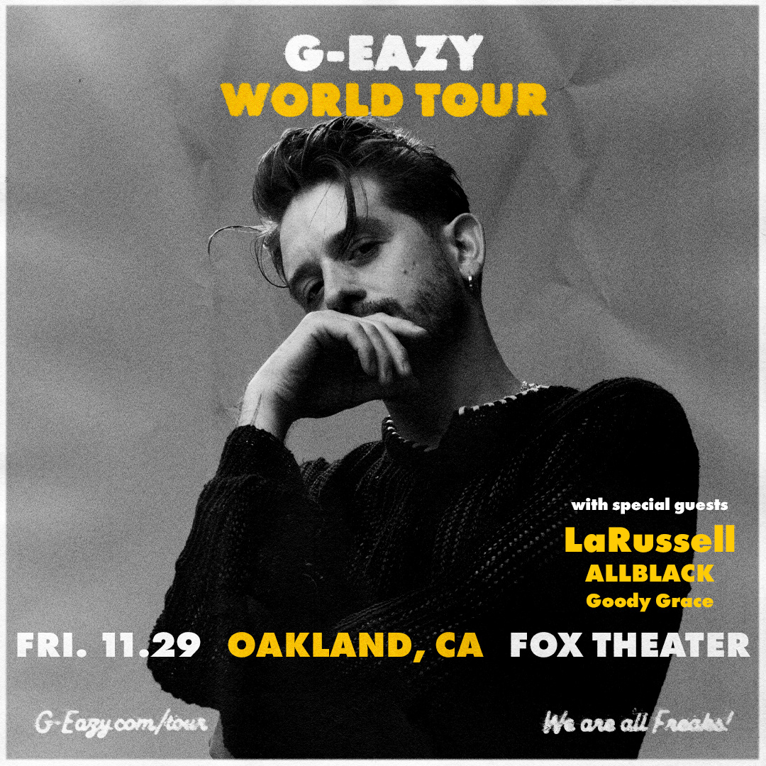 MultiPlatinum Recording Artist "GEazy" Live at the Fox Theater (Oakland)