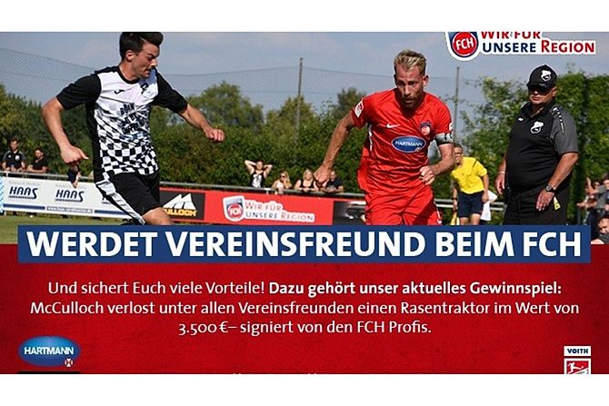 Eure Vereinsfreundschaft mit dem 1. FC Heidenheim 1846 FuPa