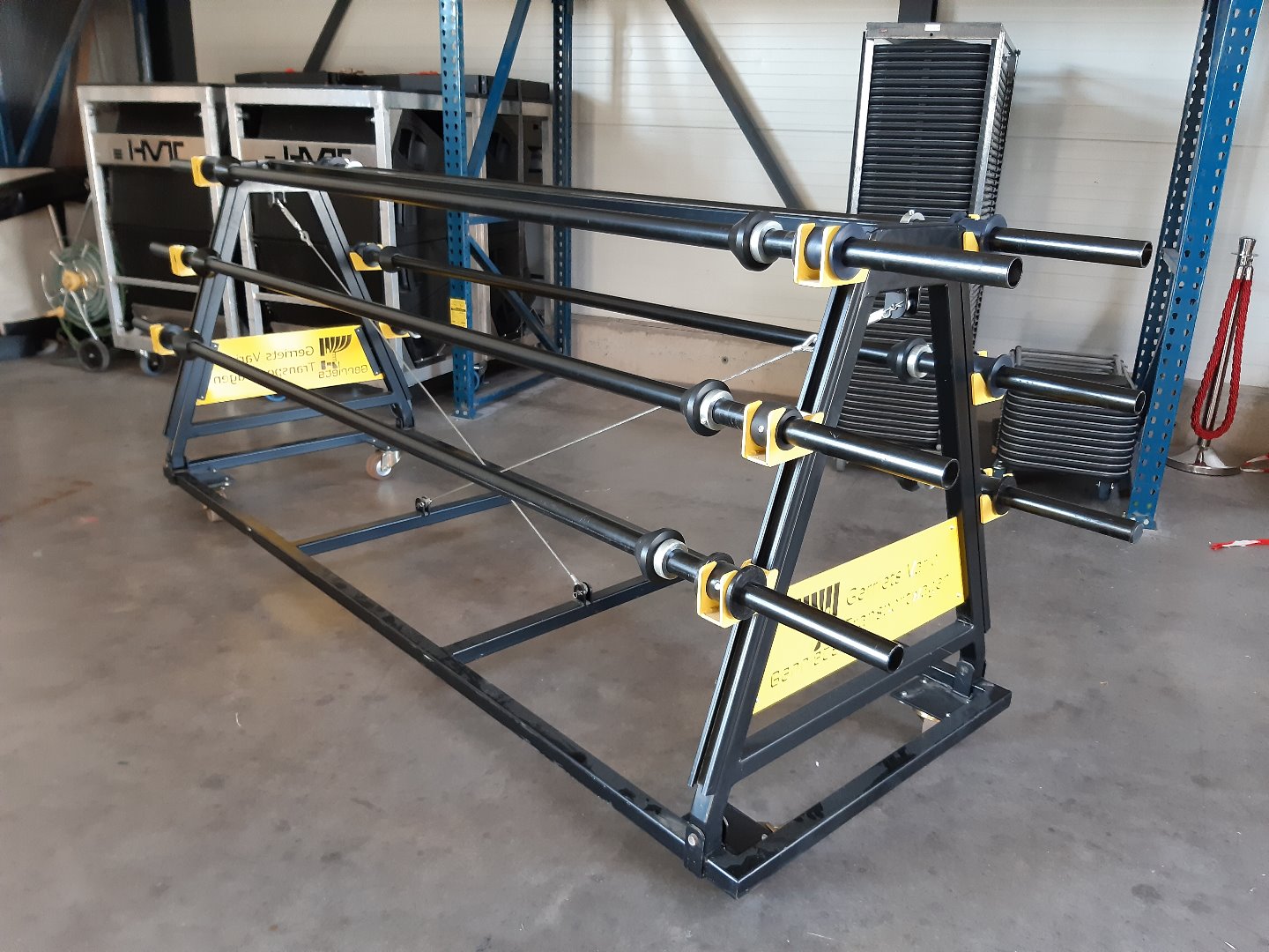 Gerriets Vario Wagen für bis zu 2m breite Tanzboden / PVC Boden