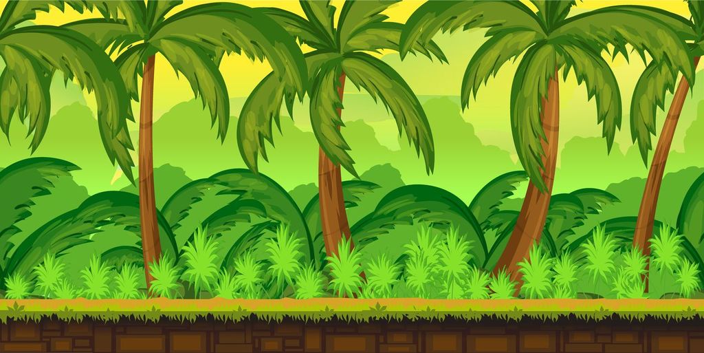 Tropical Jungle Game Background GameDev Market