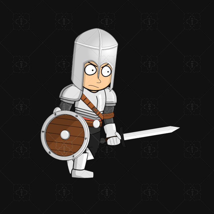 Rpg Knight Charater Spritesheet GameDev Market