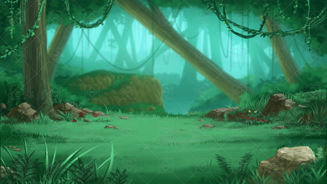 Jungle Parallax Background GameDev Market