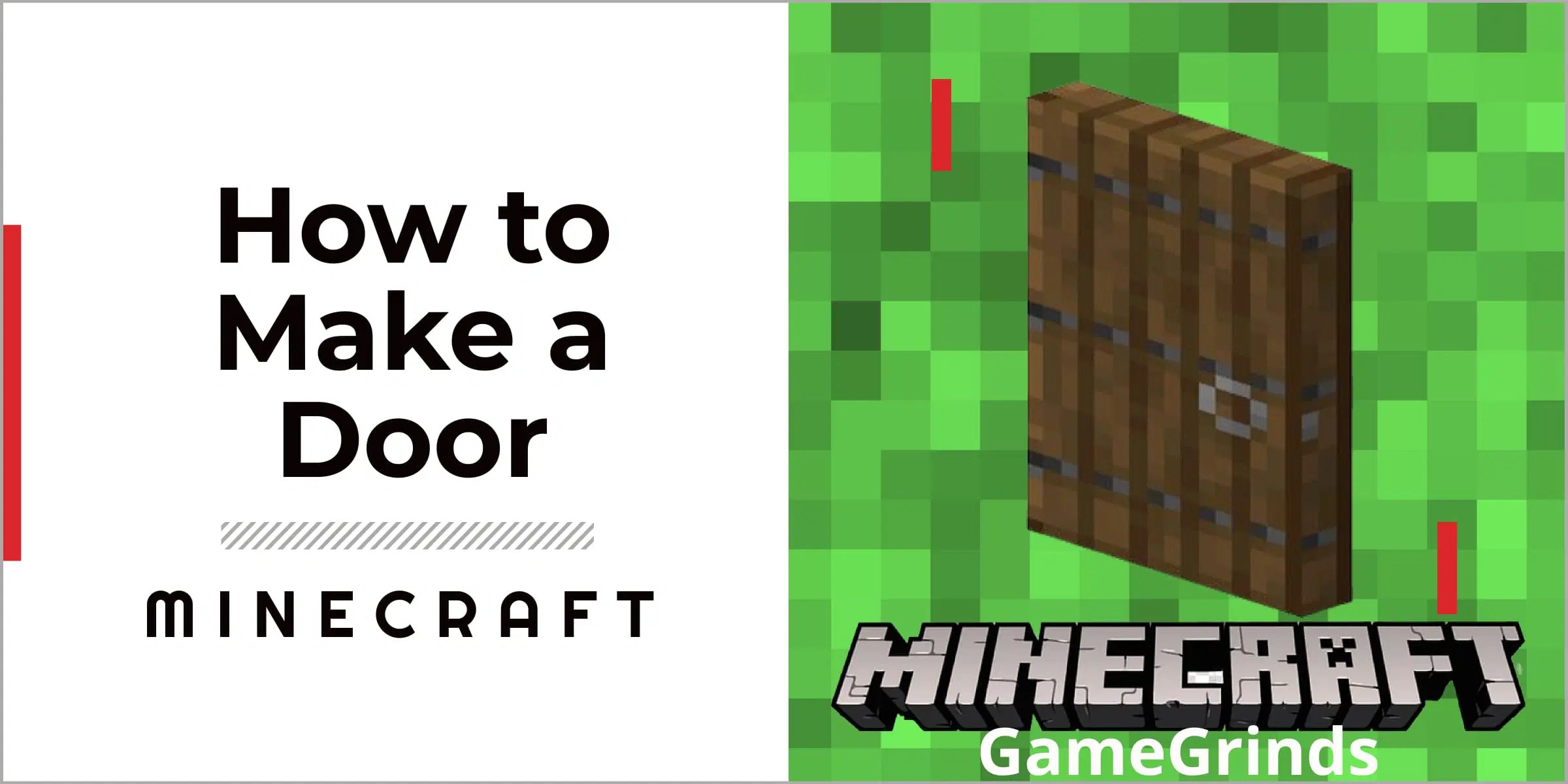 How To Make A Door In Minecraft For Entry Players GameGrinds