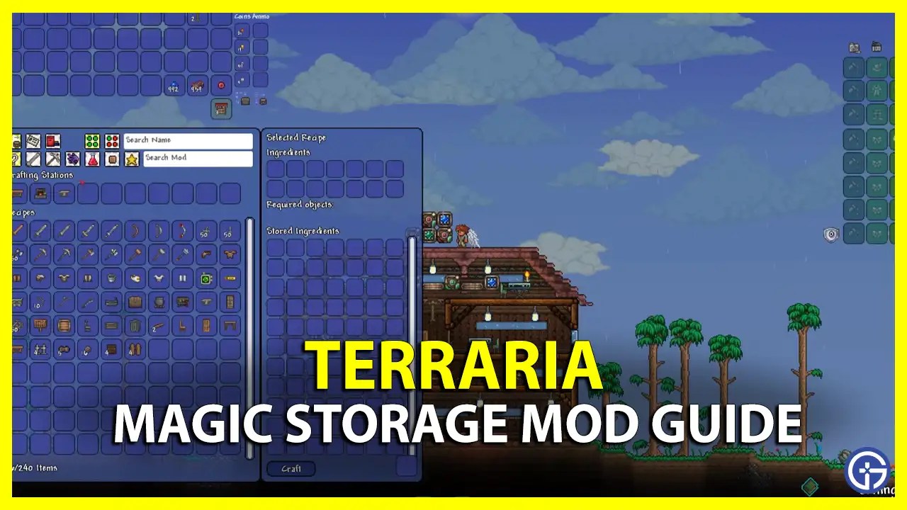 How To Craft & Use Magic Storage In Terraria (Mod Guide)