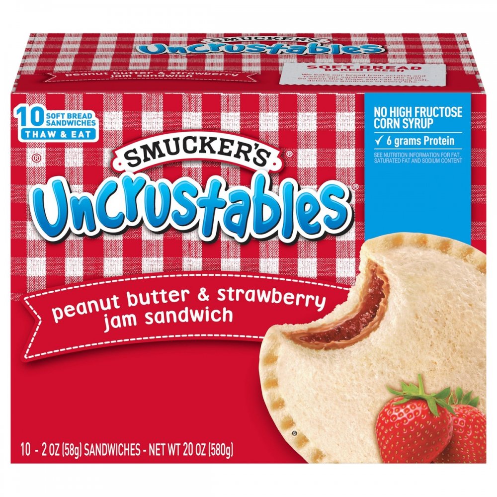 Smucker's Uncustables Peanut Butter and Strawberry Jam 10CT Garden Grocer