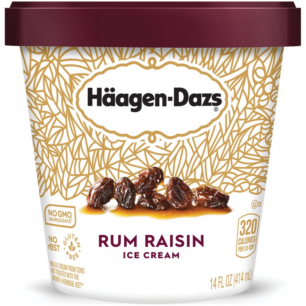 Haagen Dazs Ice Cream Rum Raisin 14oz PKG Garden Grocer