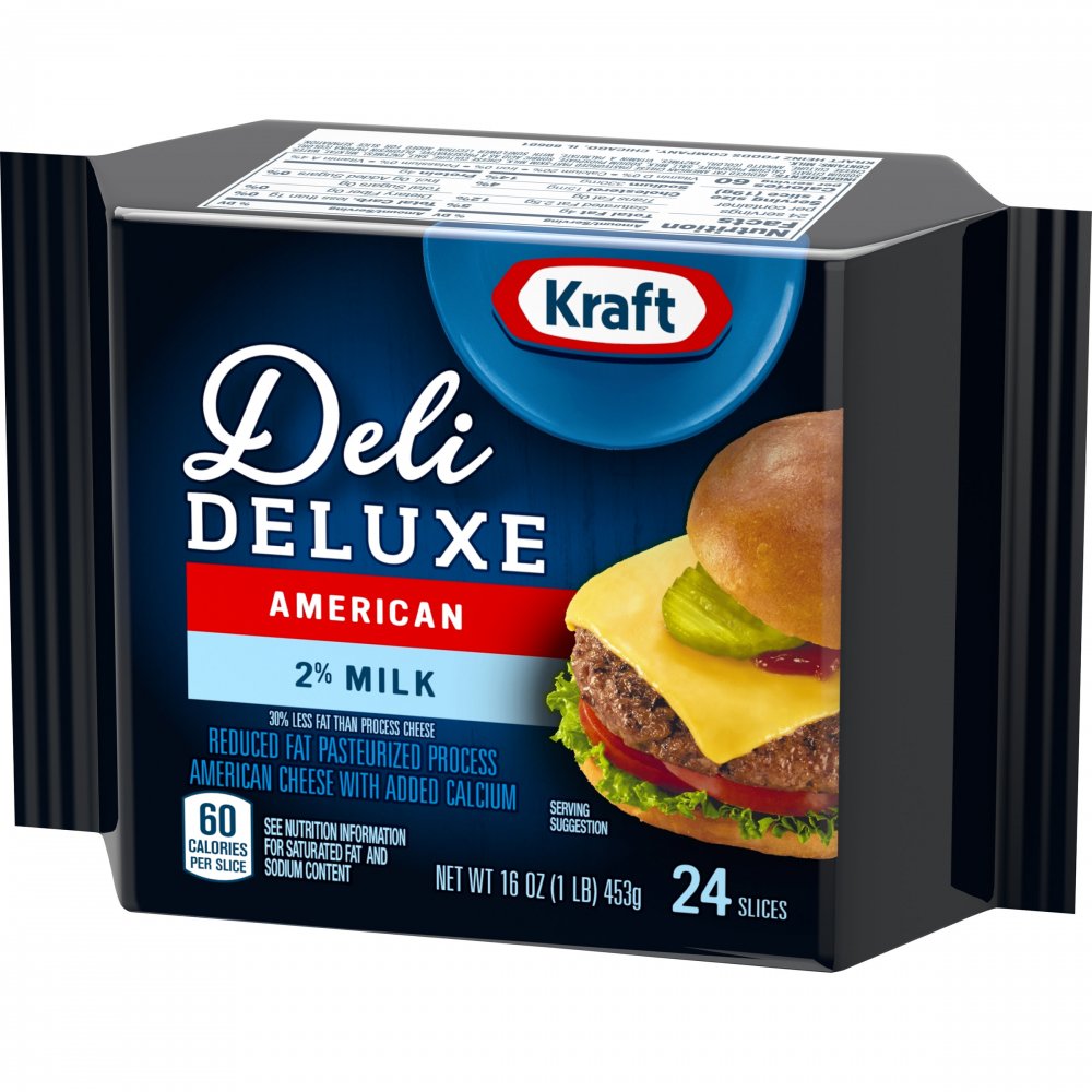 Kraft Deli Deluxe American Cheese Singles 24CT 16oz PKG Garden Grocer
