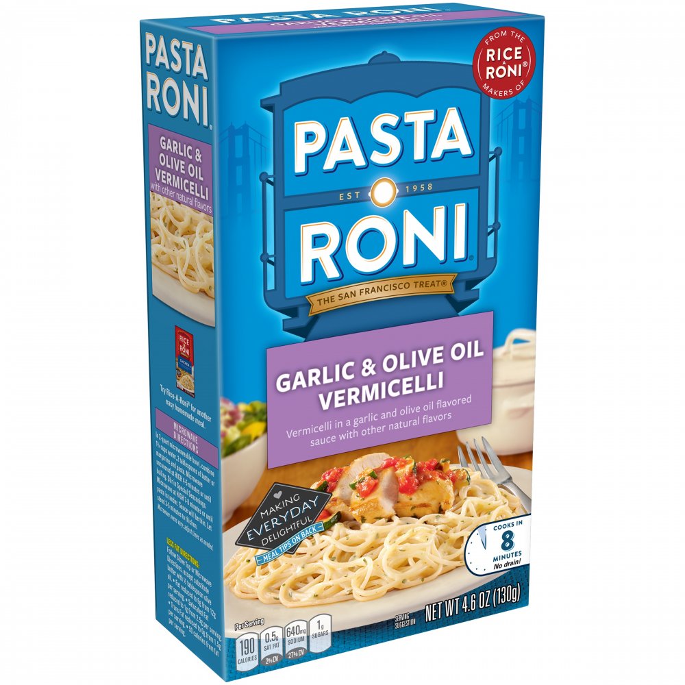 Pasta Roni Garlic & Olive Oil Vermicelli Pasta 4.6oz Box Garden Grocer