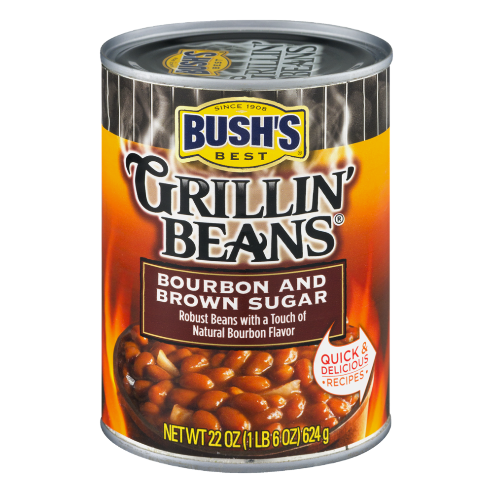 Bush's Grillin Beans Bourbon & Brown Sugar 22oz Can Garden Grocer