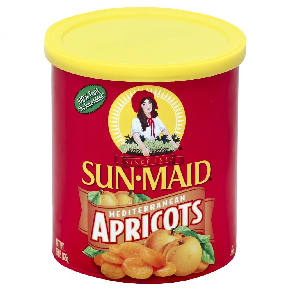 Sun Maid Mediterranean Apricots Dried 15oz Canister Garden Grocer