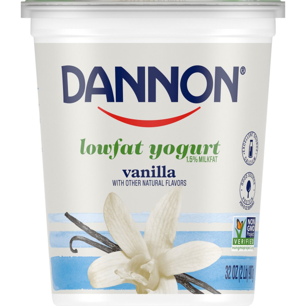 Dannon Natural Flavors Yogurt Low Fat Vanilla 32oz Tub Garden Grocer