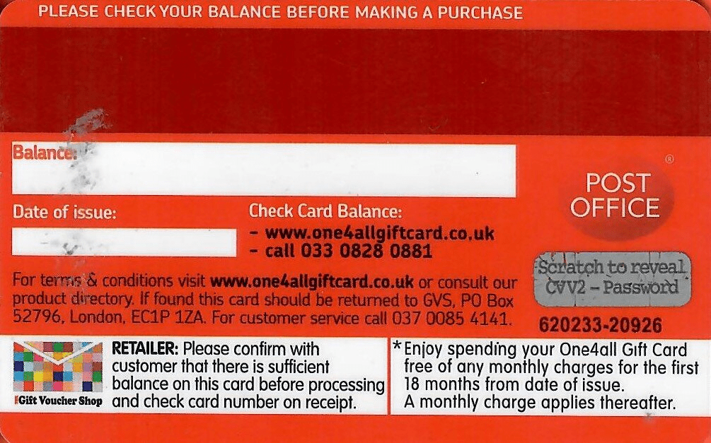 One4all Gift Card Balance Check Balance Enquiry. Links Reviews. Contact Social. Terms