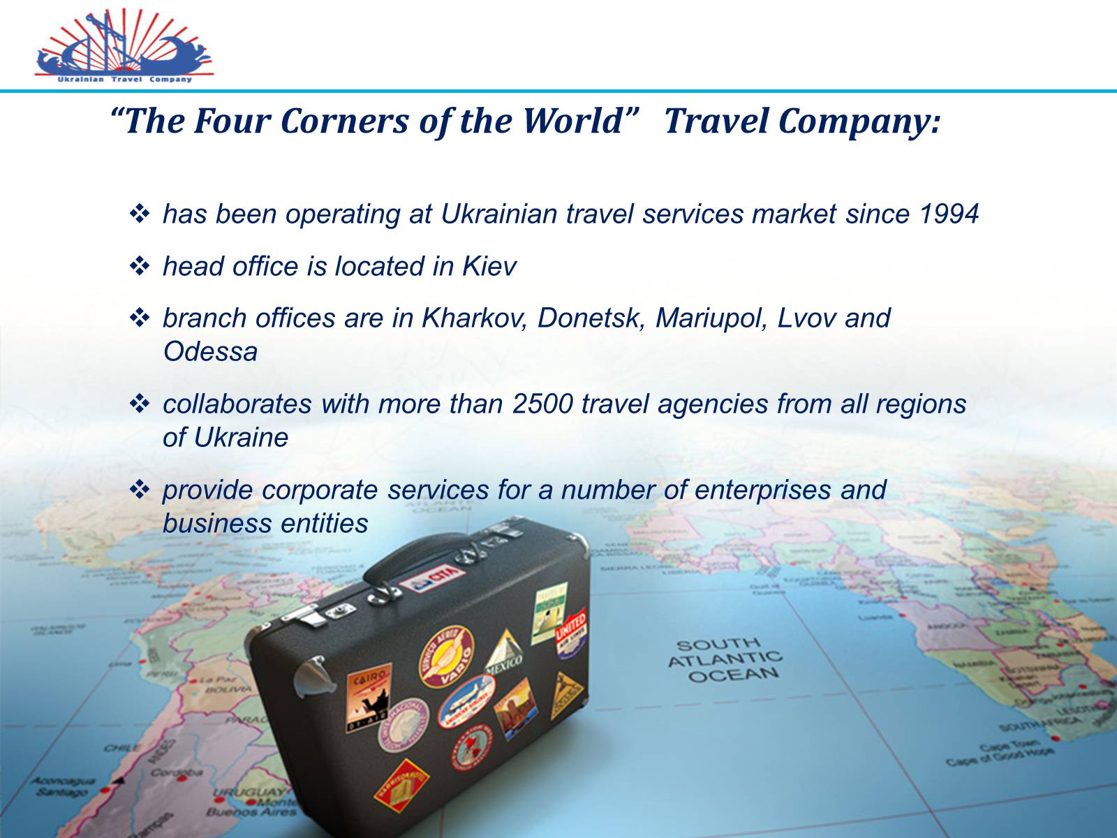 Презентація на тему The Four Corners of the World — презентації з