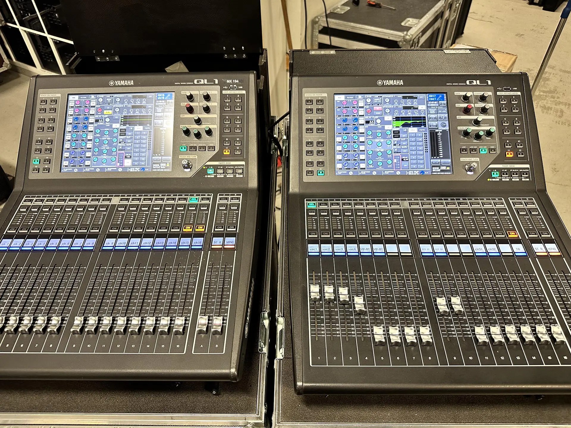Yamaha QL1 dual console system Gearwise AV & Stage Equipment