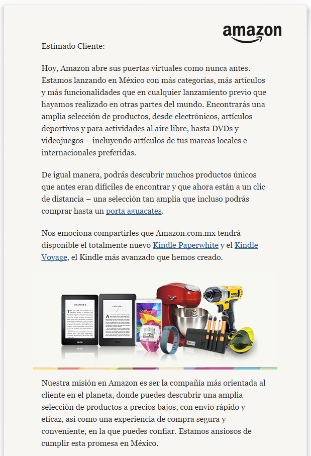 Amazon heads south of the border, launches an allnew online store in