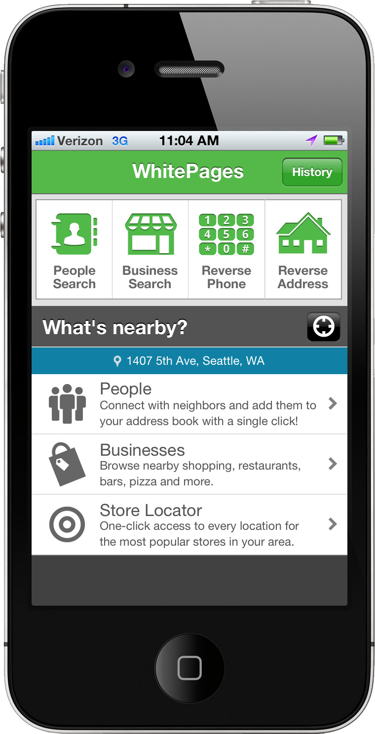 Whitepages upgrades iPhone app Now you'll never your neighbors(04)