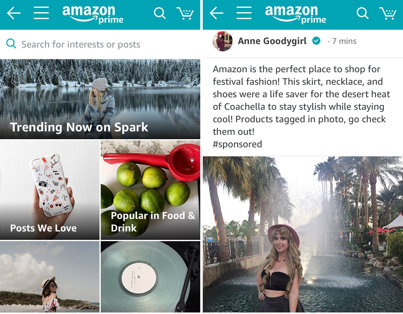 Amazon shutters Instagraminspired shopping feed Amazon Spark GeekWire
