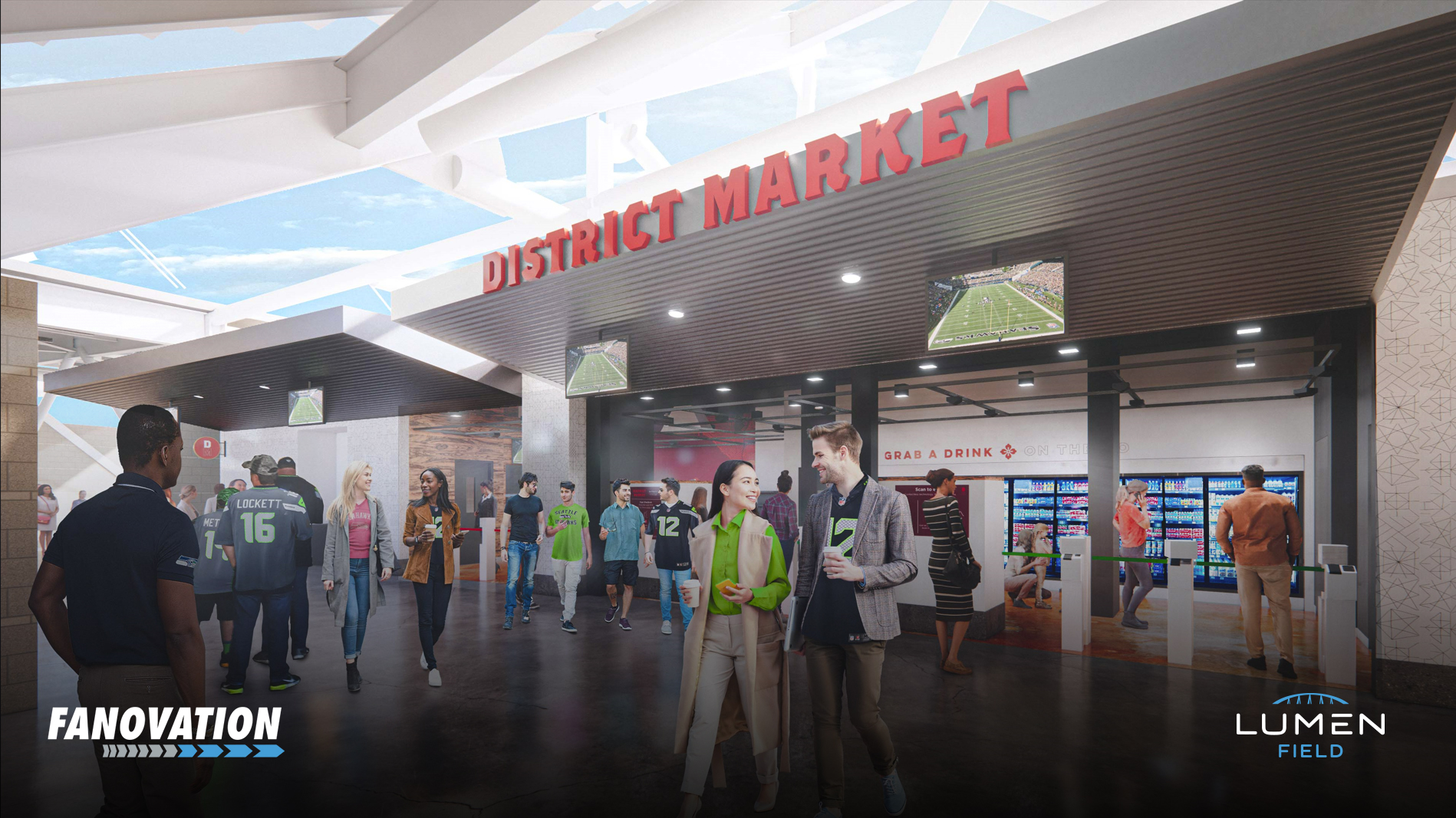 Seahawks may add cashierless tech to new food market as part of Seattle