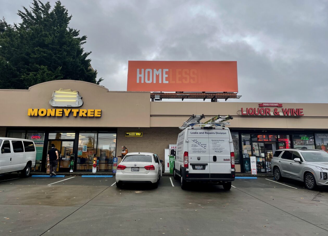 The story behind those 'Homelessness' billboards in Seattle — designed