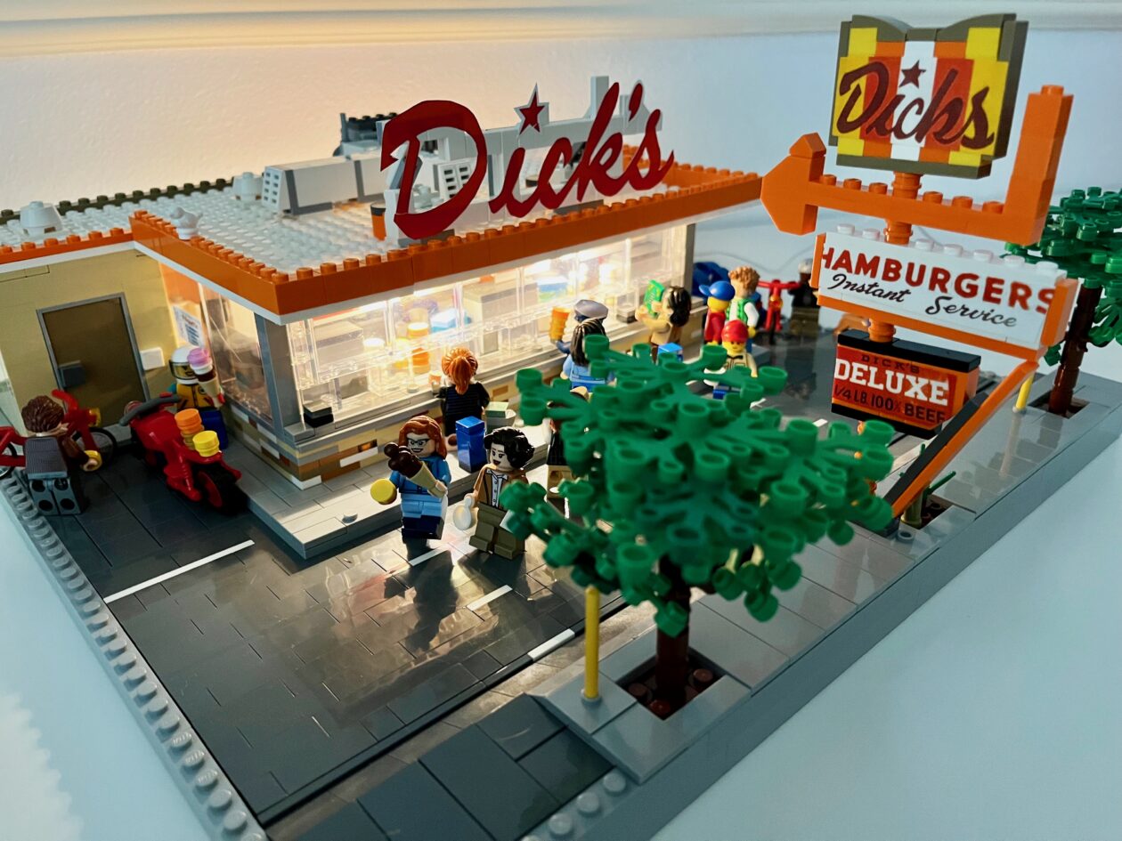 The old brick ballpark LEGO fanatic has a hit on his hands with