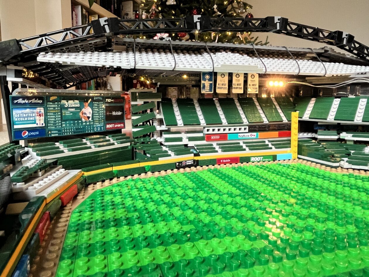 The old brick ballpark LEGO fanatic has a hit on his hands with