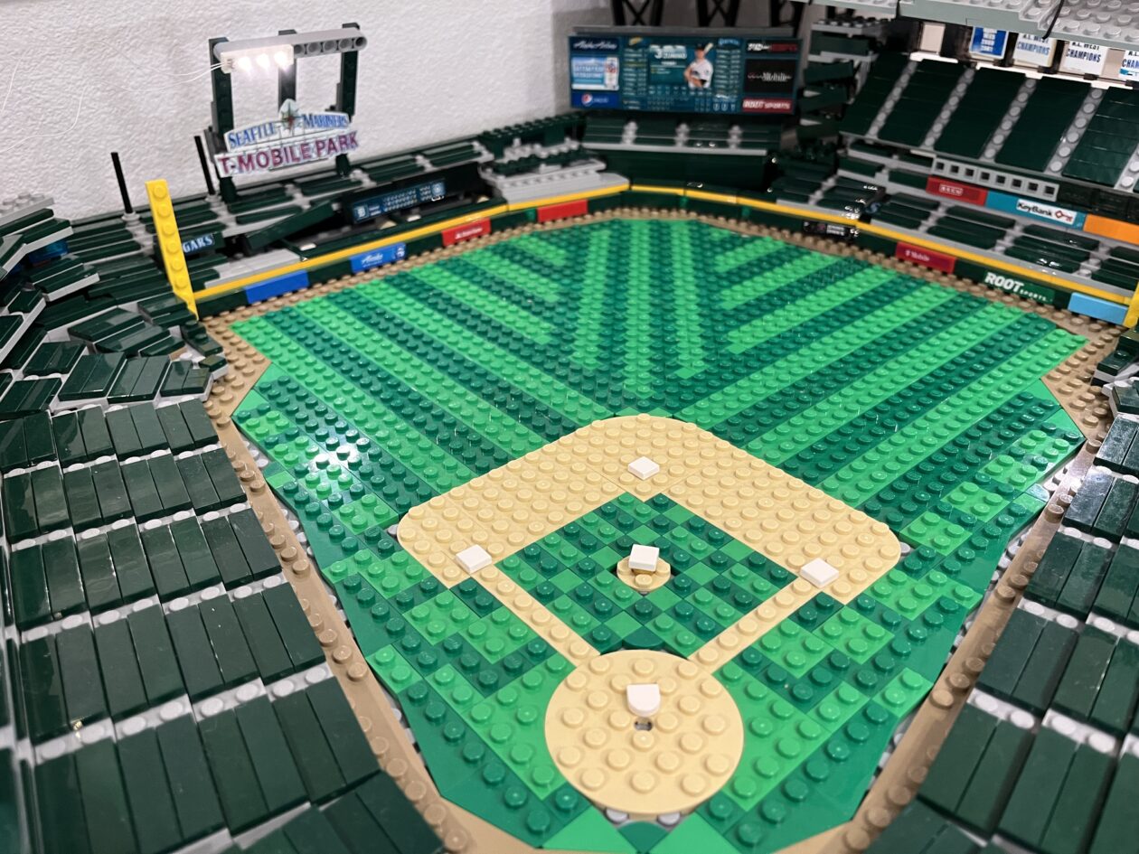 The old brick ballpark LEGO fanatic has a hit on his hands with