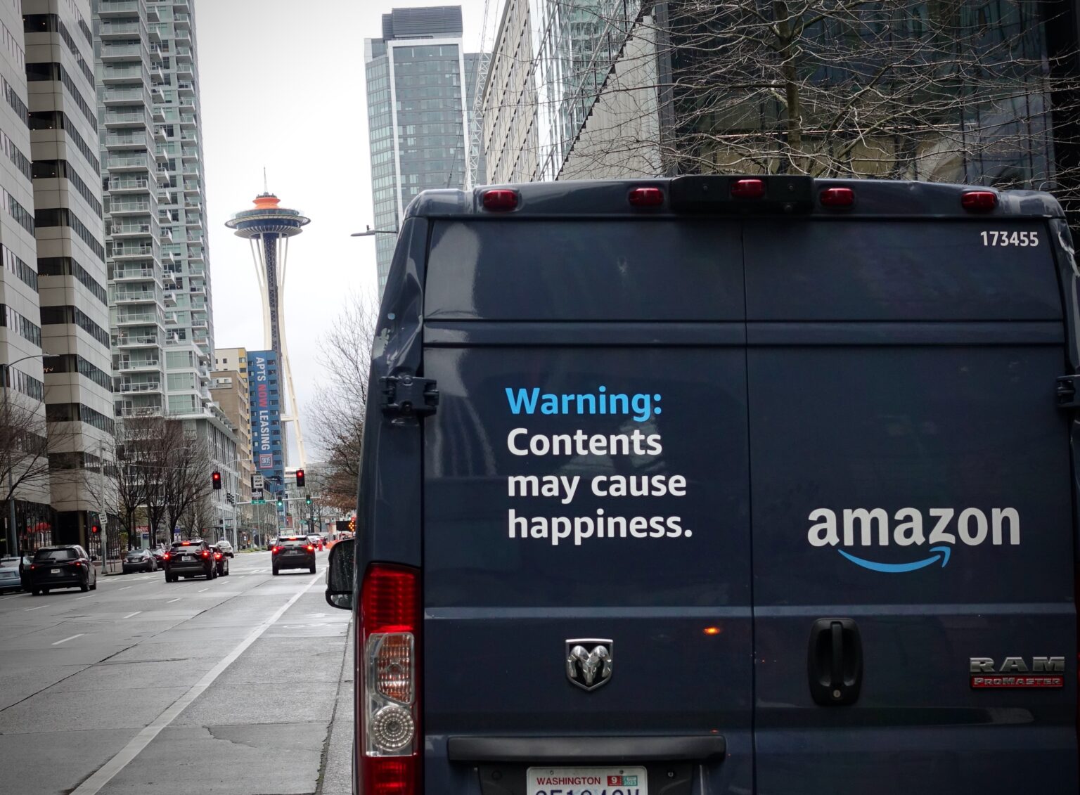 Trying for more smiles? Amazon rolls out quirky mix of new slogans on Prime delivery vans GeekWire