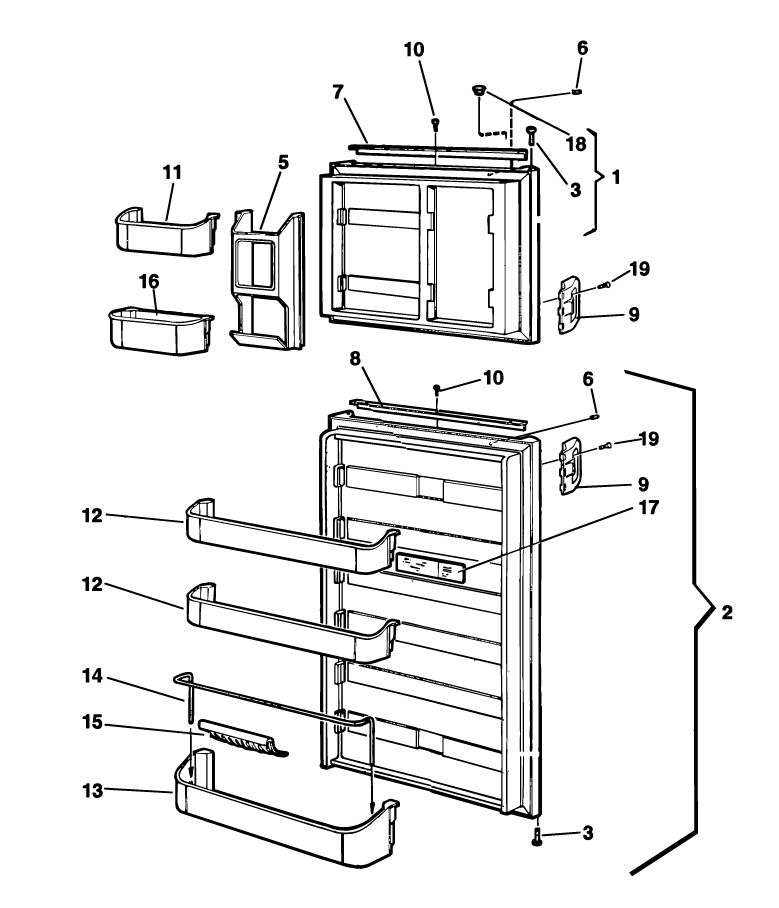 REFRIGERATOR, 8 CUBIC FOOT /DO METIC RM3862 L C010638 REV Parts Store