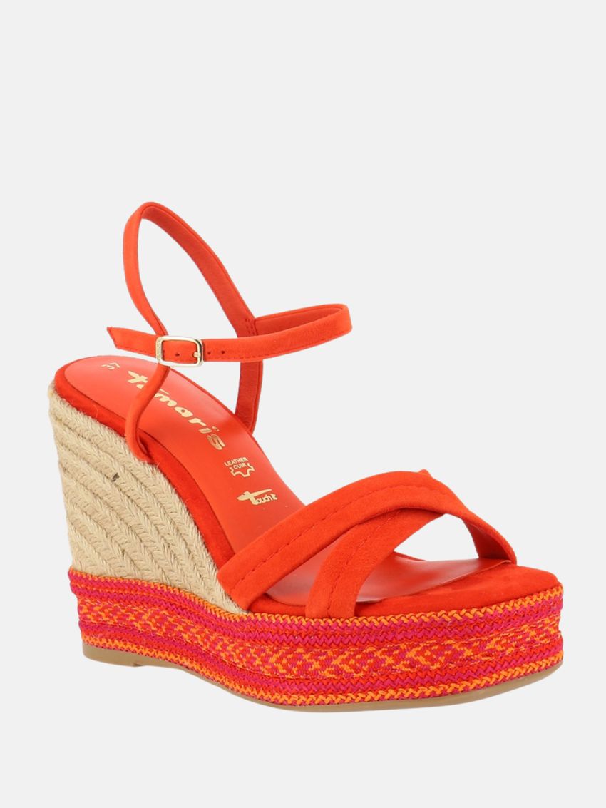 LAURE SANDALES CHAUSSURES TAMARIS ORANGE FEMMES Germaine Collard