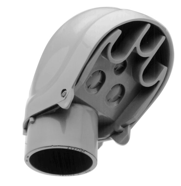 IPEX 1/2 inch Scepter PVC Entrance Fitting, Gray