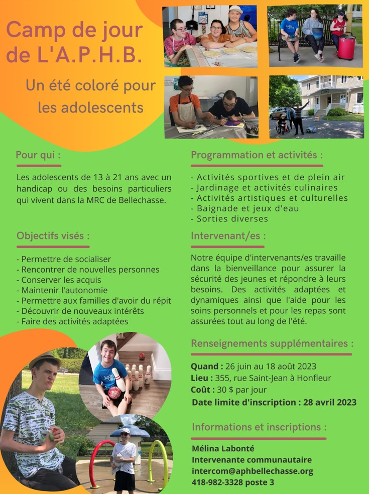 Camp de jour Municipalité de SaintVallierdeBellechasse