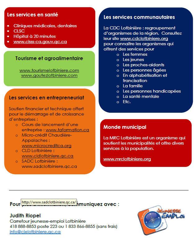 MRC de Lotbinière en bref Municipalité de SaintNarcissedeBeaurivage