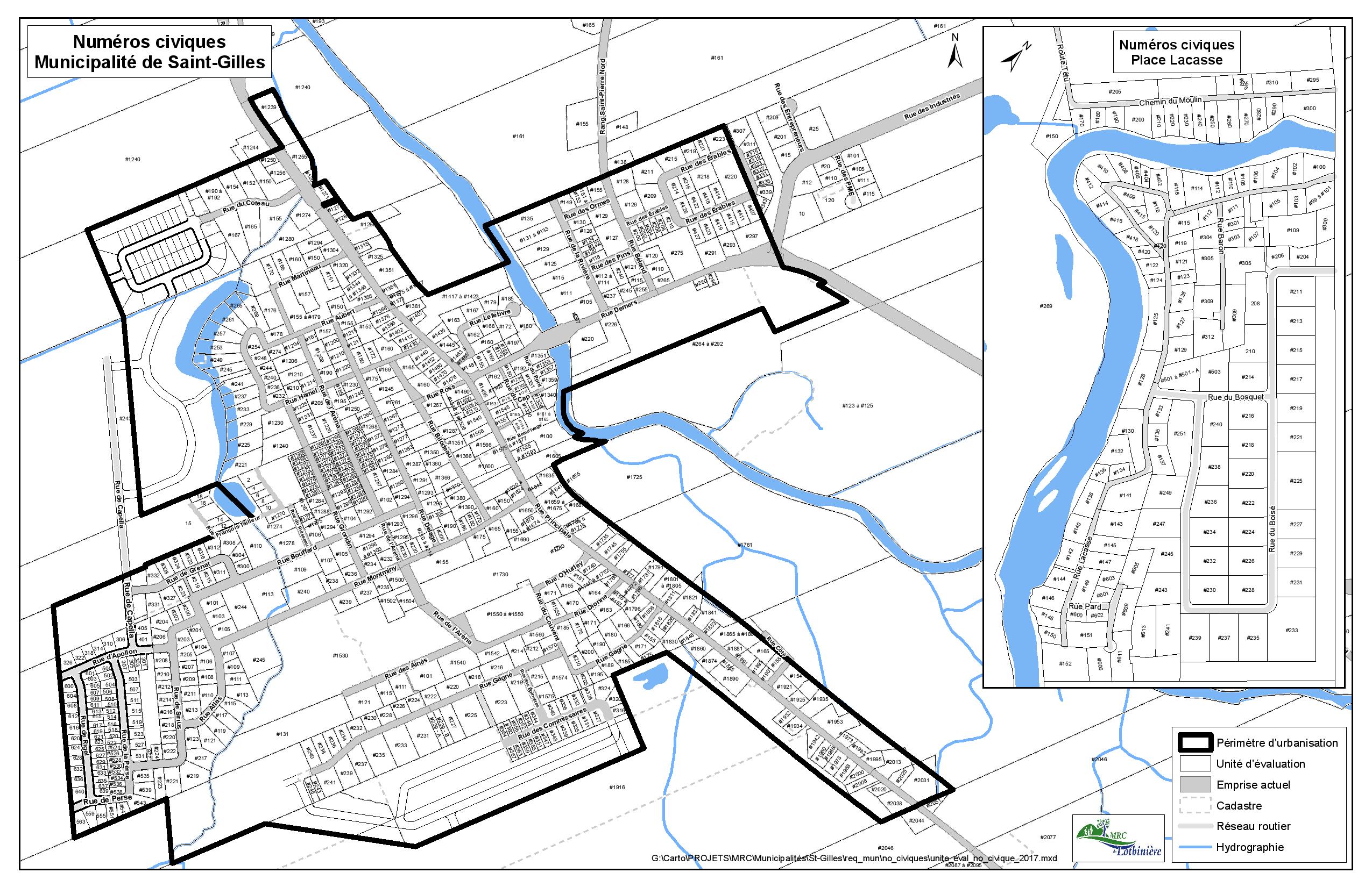 Carte Municipalité de SaintGilles