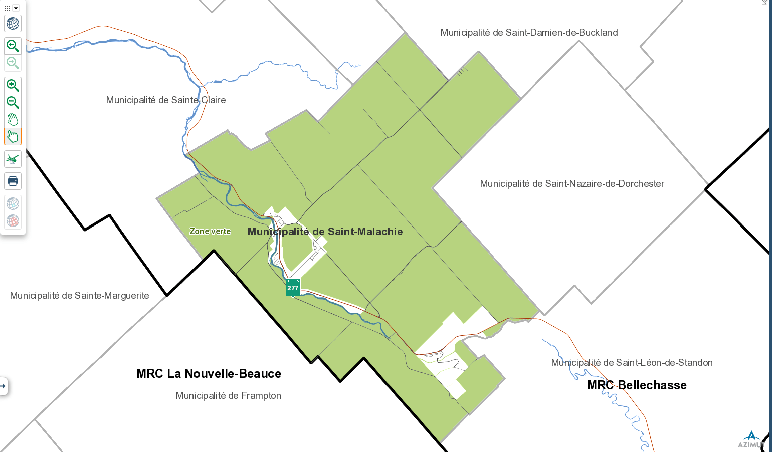 Rôle d'évaluation en ligne et carte interactive Municipalité de Saint