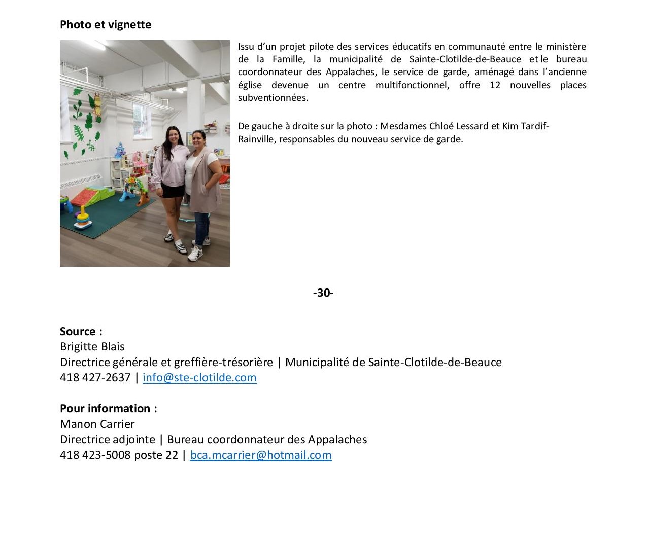 SainteClotildedeBeauce Municipalité de SainteClotidledeBeauce