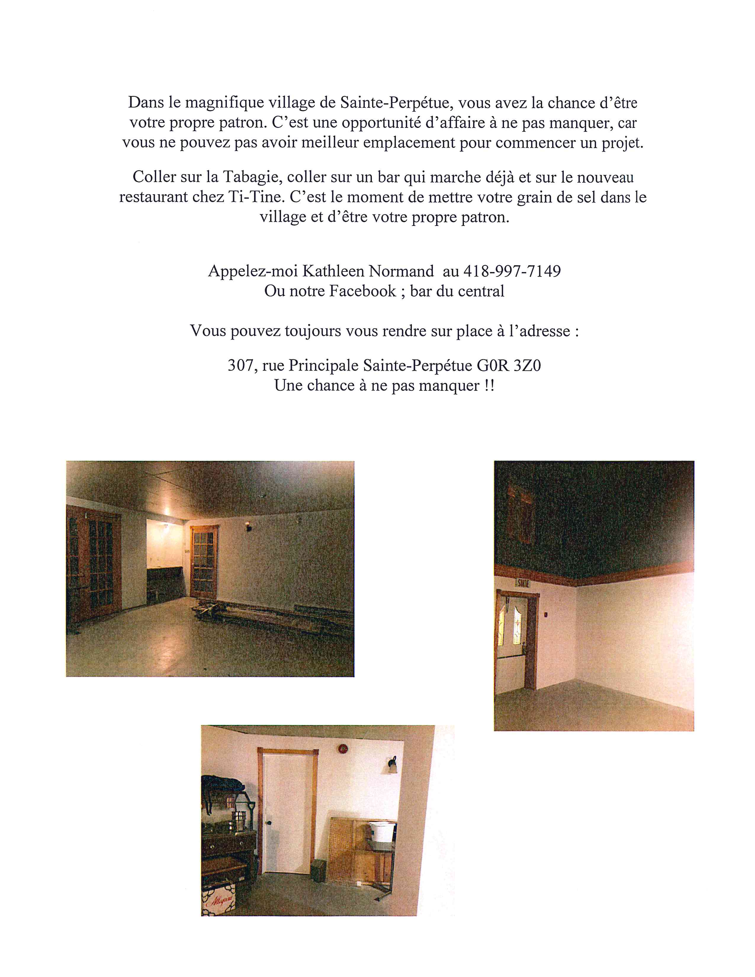 Annonces Municipalité de SaintePerpétue