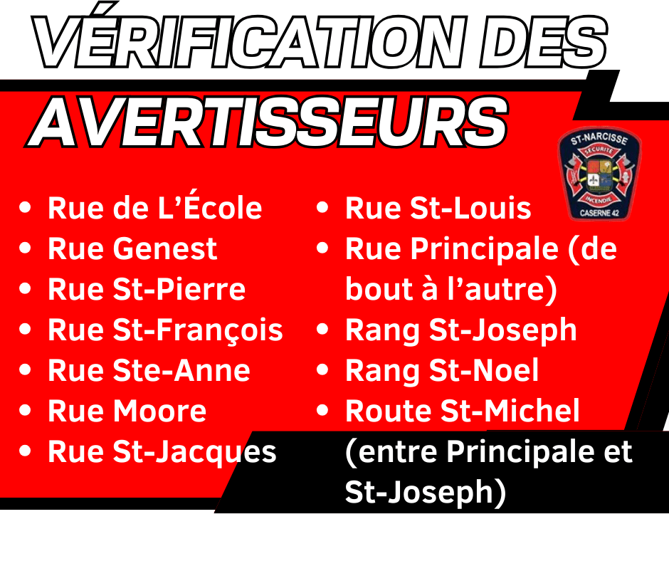 Sécurité civile Municipalité de SaintNarcissedeBeaurivage