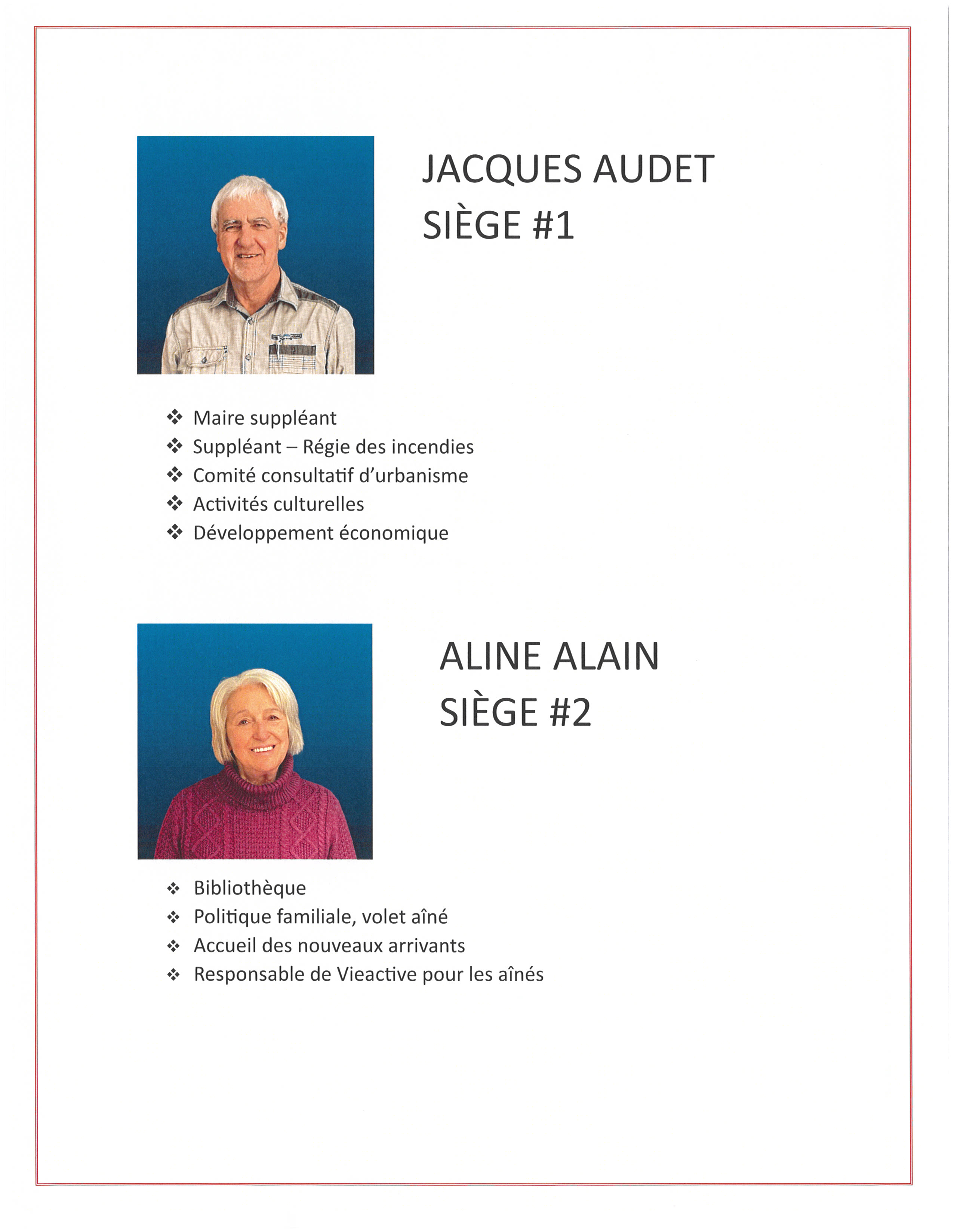 Le conseil Municipalité de SaintCamilledeLellis