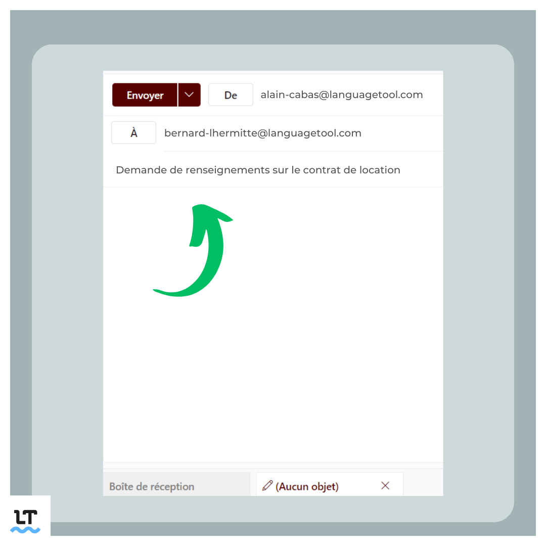 Écrire un mail exemple de courriel