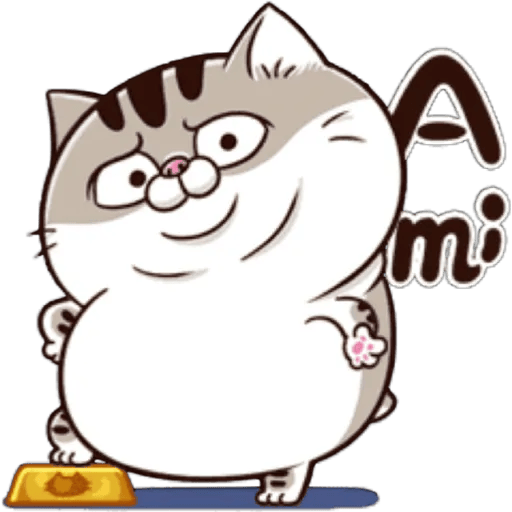 Fat Cat Whatsapp Sticker Ios Elizabeth