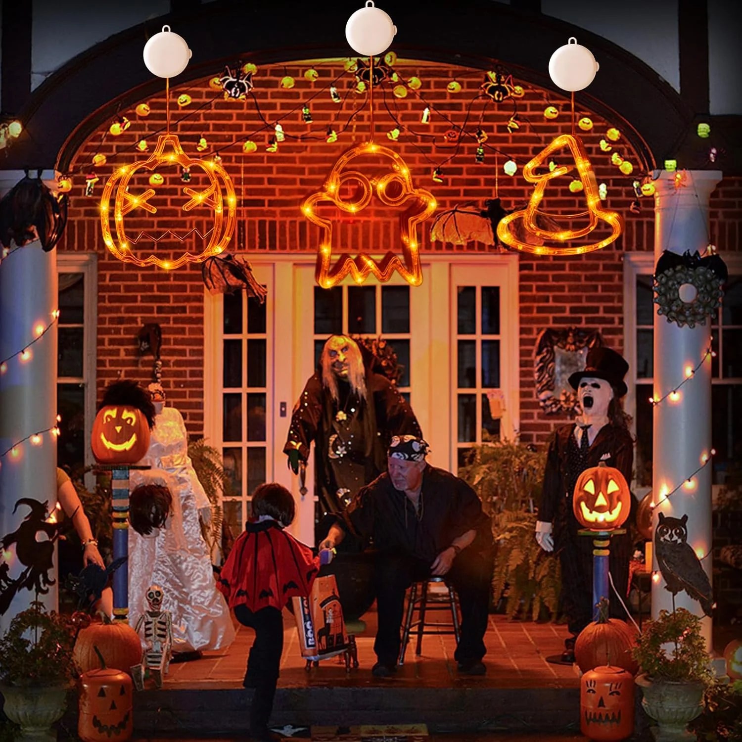 Halloween Decorations Window Lights everyfitete2