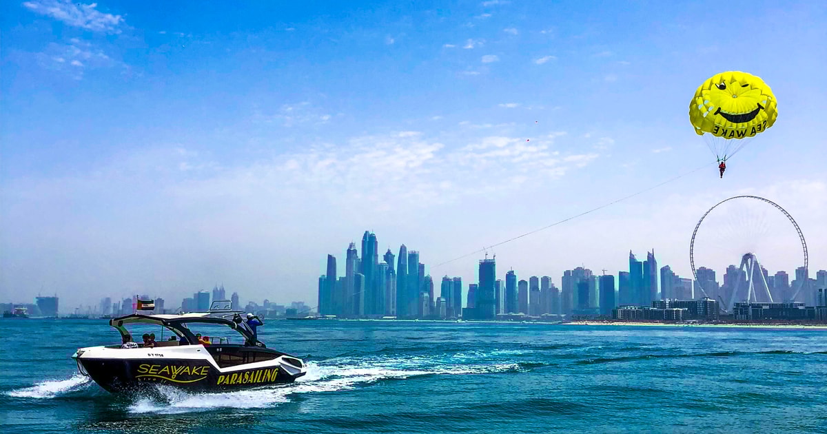 Dubaï Aventure en parachute ascensionnel sur les plages de Palm et