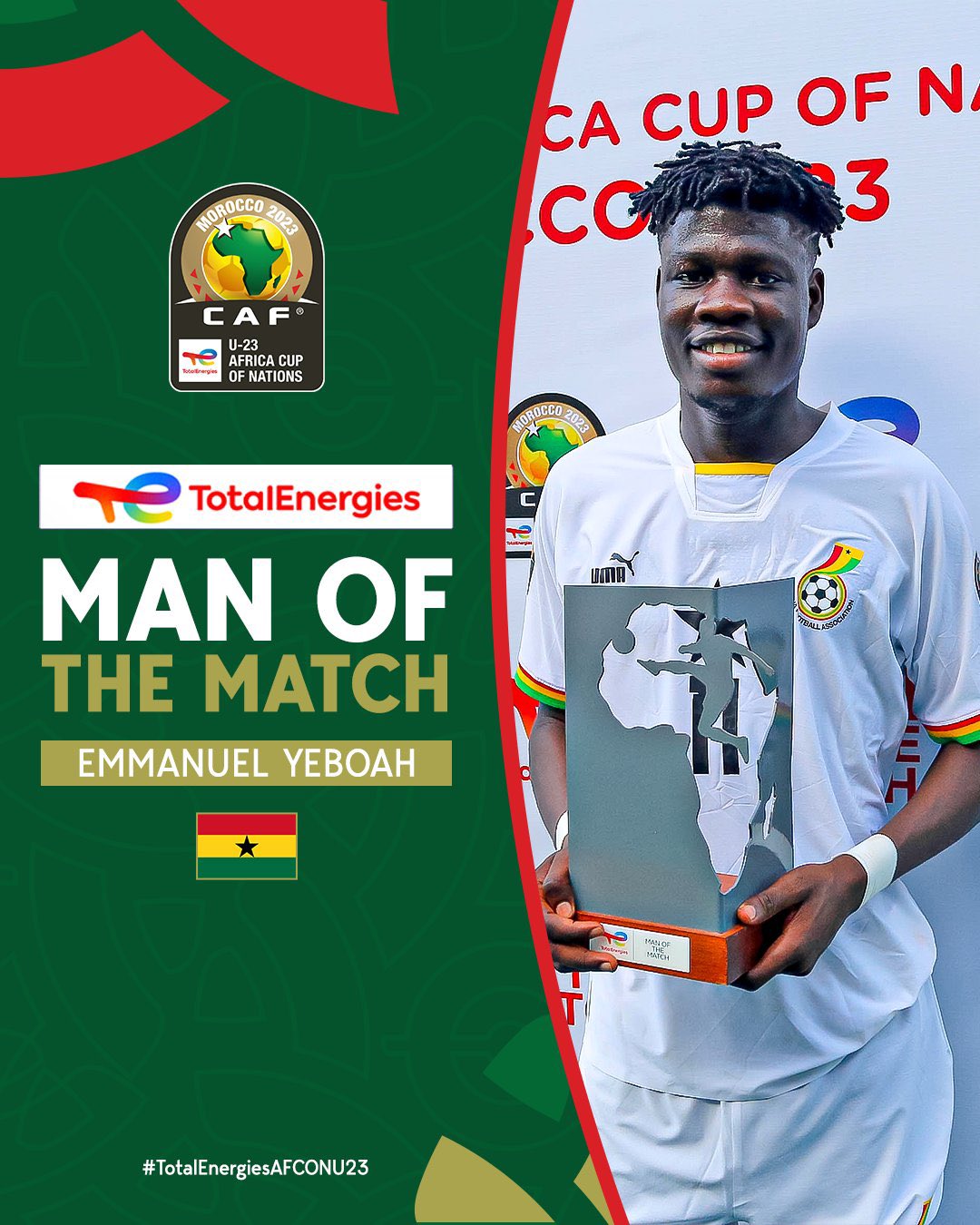 Emmanuel Yeboah scoops Man of the Match award in win over Congo Ghana(05)