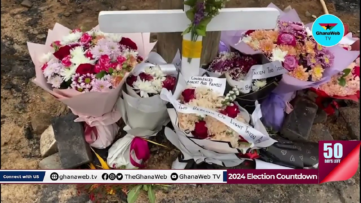 East Legon Accident Ghanaians pay tribute to the deceased girls with