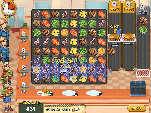 Burger Rush Online Free Game GameHouse